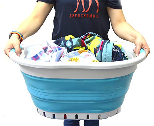 6 SAMMART+Collapsible+Plastic+Laundry+Basket