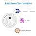 ALOFOX Wifi Smart Plug Alexa, 2 Packs Mini Smart Outlet Compatible with Amazon Alexa & Google Home, Remote Control by Smart Phone with Timing Function from Anywhere, ETL& FCC certification