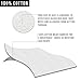 4-Pack 100% Cotton Pillow Protectors. 300 Thread Count Pillow Cover. Zippered Pillow Protectors. (King Size)