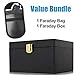 TICONN Faraday Box + Bag Bundle, Car Key Fob Protector, Signal Blocker for Keyless Fob, RFID Signal Blocking Pouch Cage