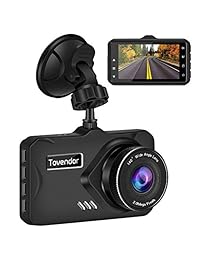 Tovendor DVR Recorder for Cars, FHD 1080P Dash Camera 3 '' IPS Screen Car Recorder Driving Car con G Sensor WDR, visión nocturna y detección de movimiento