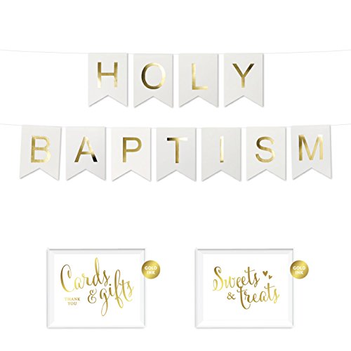 Low Cost Andaz Press Shiny Gold Foil Paper Pennant Hanging Banner