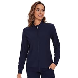 COZYFIT Scrub Jackets for Woman, Zip Front Nurse