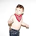 Mustachifier Premium Bandana Drool Bibs for Boys, Girls, Babies, Toddlers - Absorbent Mess Free - Soft Cotton/Polyester (Set of 3) (Red/Yellow/Blue)