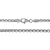 Solid Sterling Silver 3.6mm Round Box Heavy Chain Necklace, 20