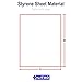 LITKO 8x10-inch Polystyrene Flexible Craft Sheets | Plasticard | Styrene Plastic Sheets | Modeling | Crafting | Scratch Building | Displays | White (.100 Inch - 2 Pack)
