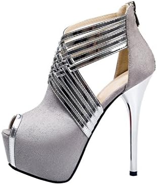 Sexy Club Party Wedding Shoes Sandles Gray US 8