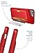 Smartish iPhone 6 Plus/6s Plus Wallet Case - Wallet Slayer Vol. 2 [Slim Protective Kickstand] Credit Card Holder for Apple iPhone 6s Plus/6 Plus (Silk) - Red Rouge