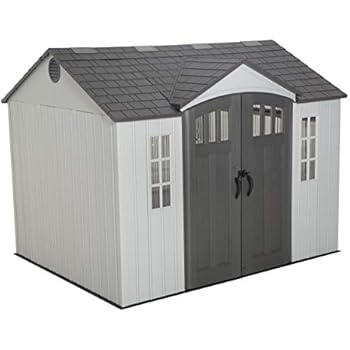 Amazon.com : Lifetime 6446 Outdoor Storage Shed with 