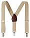 Sportoli Kids Baby Adjustable Elastic Suspenders - Solid Tan (26 Inch)