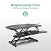 EleTab Electric Standing Desk Converter - Height Adjustable Sit Stand Desk Riser Stand up Desktop 37 inches Tabletop Workstation