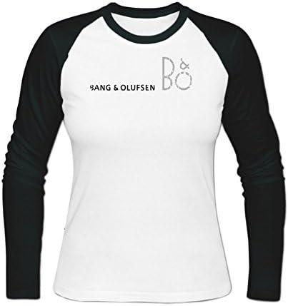 GarryGold Women's Classic Bang &amp; Olufsen Baseball Tee L White