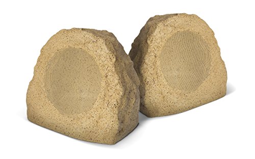 ION Audio Rock Speaker Bluetooth | Outdoor Wireless Garden and Patio Speakers (Pair)