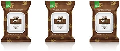 Yes To Coconut Hydrate and Restore Cleansing Wipes,3 Packs of 25 Count, 75 Total Count