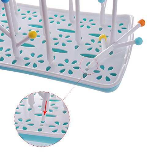 Baby Bottle Drying Rack with Drainer, Termichy Countertop Bottle Holder for Baby and Toddler