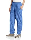 Landau Women's Classic Tapered Scrub Leg Pant, Ceil Blue, Large
