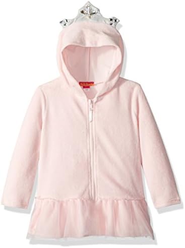 Kate Mack Toddler Girls' Hooded Terry Coverup, Pink, 4T
