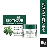 Biotique Spot correcting Anti-Acne Cream - Winter Green 15 Gm - (1 Pack)