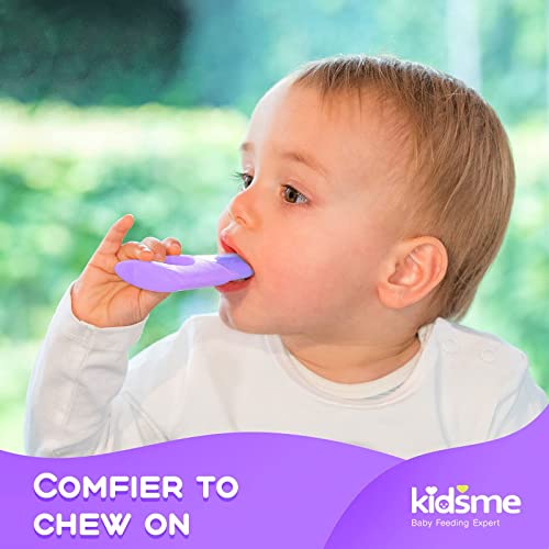 Kidsme Cooling Teething Toys Rings for Babies, Mushroom Teether Toy