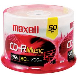 Maxell - Music CD-Rs (50-ct Spindle)