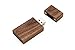Walnut Wooden 16GB Flash Drive - Natural Eco Vintage Collection USB 2.0 16 GB Thumb Drive - Inserted in a hand made 2 piece paper box with Raffia grass inside