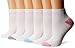 Hanes Women's Plush Soft Cushioned Heel Athletic Ankle Socks, Assorted 6 Pack, Shoe Size: 8-12