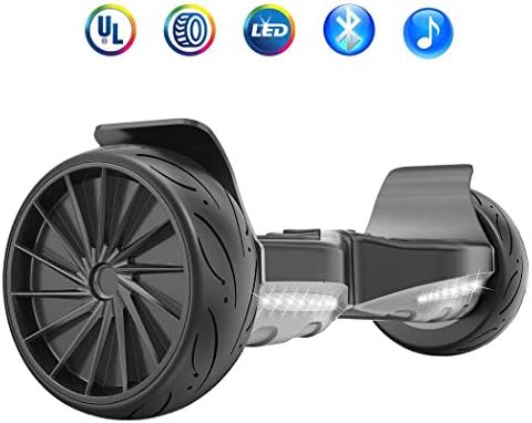 Asiwo Hoverboard,Electric Smart Self Balancing Wheel Hoverboard Scooter,8.5 Inch UL 2272 Certified IP54 Hover Board With Bluetooth speakers,LED lights, and Carry Bag
