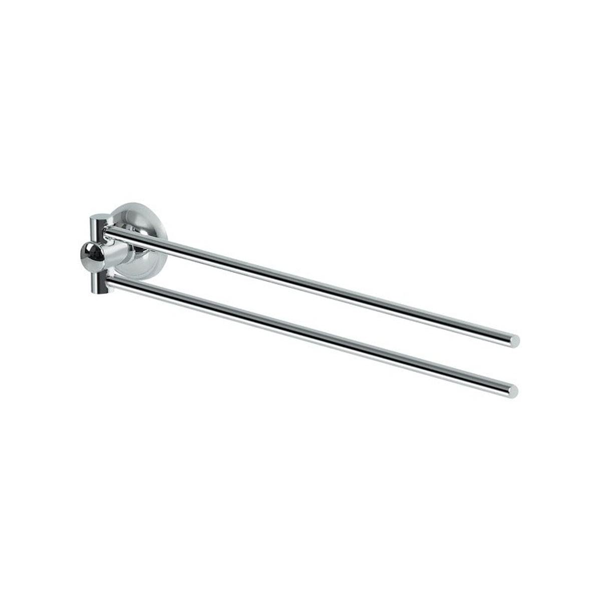 Spirella Collection Campagne Towel Rail with Movable Rail, 35 x 4.5, Chrome Metal, Grey, 35 x 4.5