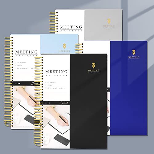 Meeting Notebook for Work with Action Items Hardcover Spiral Meeting