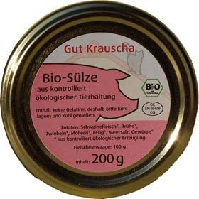 Organic canned sausage in aspic 200g Good Krauscha
