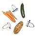 Omegazon Peelers (Set of 3) | Peel, Grate and Julienne - Fruit and Vegetable Peeler Set Quickly Peels Apple, Potato, Corn, Ginger, Citrus, Avocado, Mango and More
