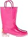 Western Chief Girls Light-Up Rain Boot, Solid Pink, 10 M US Toddler