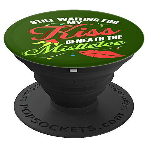 Waiting for Kiss Beneath Mistletoe - PopSockets Grip and Stand for Phones and Tablets