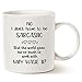 MAUAG Funny Coffee Mug, Hilarious Why Waste Sarcastic Opportunity Best Home and Office Gifts for Friend Cup White, 11 Oz