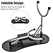 Giantex Portable & Foldable Manicure Nail Table Station, Nails Desk Spa Beauty Salon Technician Equipment w/Wrist Pad&Large Drawer, Free Carrying Case, Nail Workstation 27 Inches Height, Black