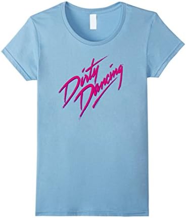 Womens Dirty Dancing Movie Title T-Shirt Small Baby Blue