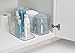 mDesign Large Plastic Storage Bin with Handles for Bathroom Cupboard, Cabinet, Under Sink, or Counter; Holds Toilet Paper, Hair Tools, Makeup, Accessories, 16