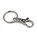 Foxnovo 20 Sets of Large-sized Detachable Swivel Lobster Clasps Keychains 25mm Key Rings key ID tags (Silver)
