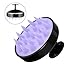 Shampoo Brush Hair Scalp Massager, Silicon Head Scalp Care Brush (Black)