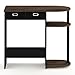 Furinno Go Green Home Laptop Notebook Computer Desk/Table with 2 Drawer Bins, Columbia Walnut/Black/Dark Brown