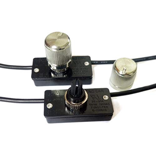 Mini Mexx Adjustable Brass Light Dimmer Lamp Rotary Switch 120 Volt 500W Light Dimmer Knob Switch Controller for ZE-256 Zing Ear Mayitr