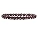Amandastone Natural Purple Lepidolite Lithium Mica Quartzite 6mm Round Beads Stretch Bracelet 7 Inch