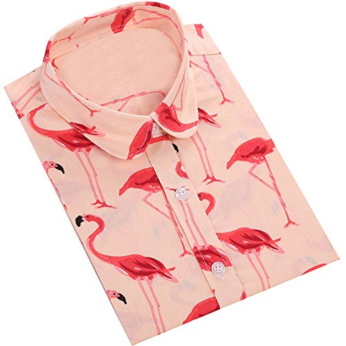 DOKKIA Women's Tops Cute Casual Blouses Long Sleeve Work Button Down Dress Shirts