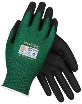 Protective Industrial Products 34-8743/XL X-Large MaxiFlex Cut by ATG Black Micro-Foam Nitrile Dipped Palm And Finger Coated Work Glove With Continuous Knitwrist (1/PR) by Protective Industrial Products