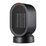 Personal Space Heater Portable Desktop Electric Heater 600W PTC Ceramic Heater with 2 Mode Quick Heating and Natural Wind Auto-shut Off Oscillating and Overheat Protection for Home and Office
