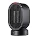 Ceramic Portable Space Heater Fan, Chuntianli Mini Electric Oscillating Heater 600W, 2 Mode Fast Heating, Auto Shut, Safe Tip-Over, Overheat Protection-For Office Desk Home Indoor Use, Black