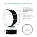 Shogun Sports Yoga Wheel. Improve Your Yoga Poses, Perfect for Stretching, Improving Flexibility and Backends. Yoga Wheel for Opening The Chest, Back Spine. 12″ x 5″ (Black & White + Yoga Block)thumb 2