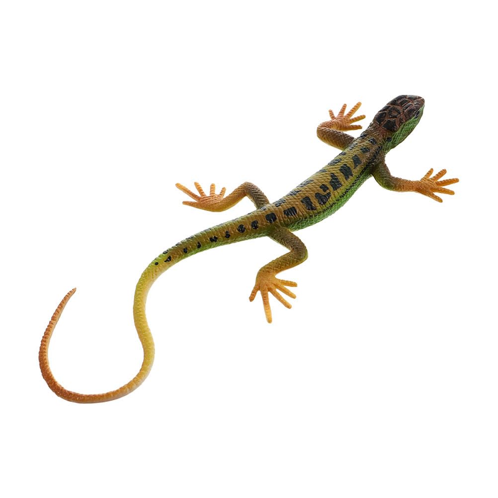 STOBOK Realistic Lizard Figurine - Plastic Lizard Toy Action Figure Reptile for Collection, Science, Educational Prop Pranks Home Decor (Green)