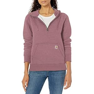 Carhartt-Mens-Clarksburg-Half-Zip-Hooded-Sweatshirt