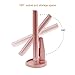 FUNTOUCH Makeup Vanity Mirror with 21 LED Lights, 10X/3X/2X/1X Magnifying Led Makeup Mirror with Touch Screen,Dual Power Supply,180° Adjustable Rotation,Countertop Cosmetic Mirror(Rose Gold)